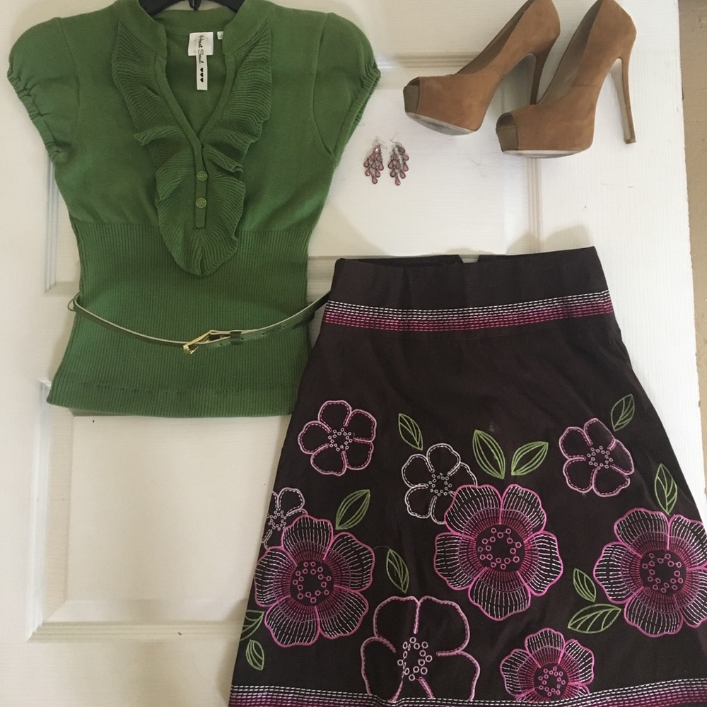 Sweater and skirt set